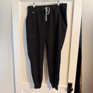 FIGS Zamora Jogger Scrub Pants L Black
